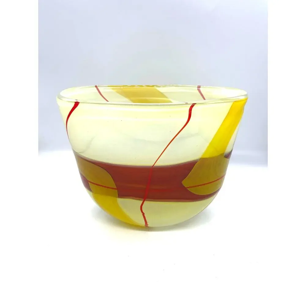 Vilniaus Stiklo Studija Modernist Lithuanian Art Glass Vase 8